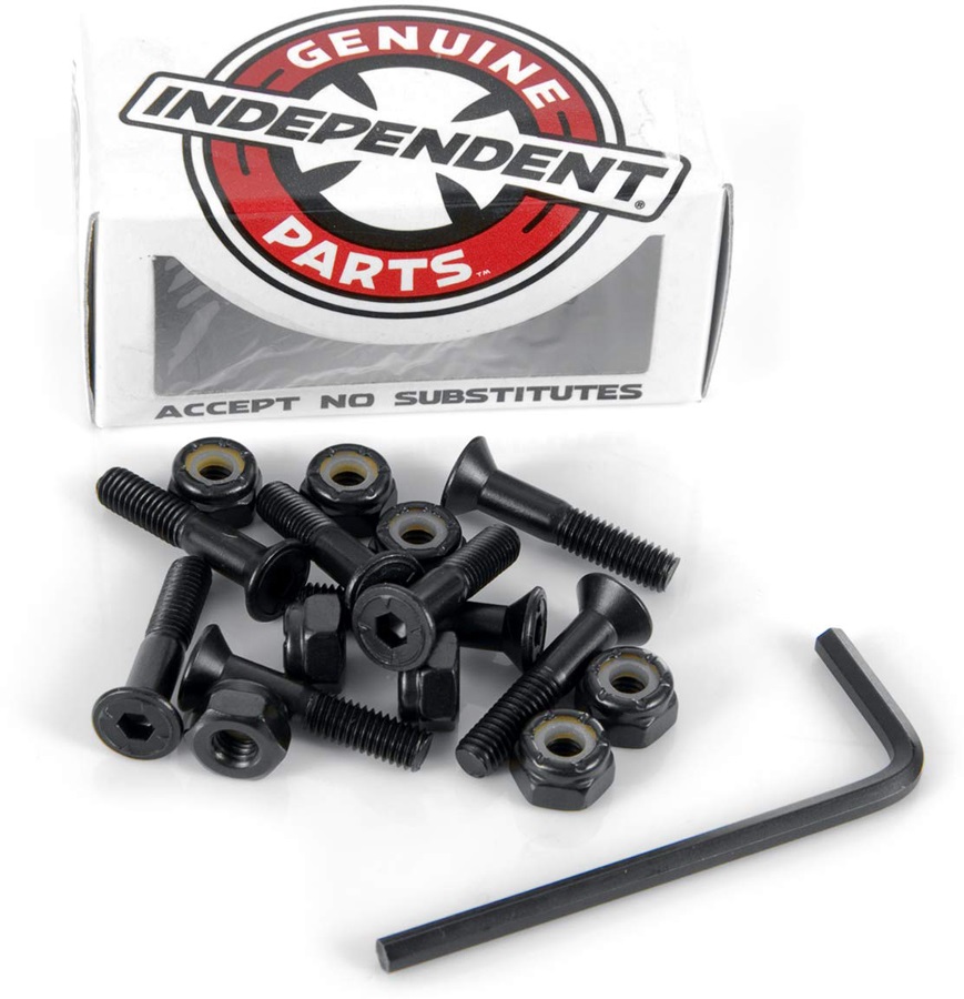 Independent Phillips Hardware Skateboard Bolts, 1", Black